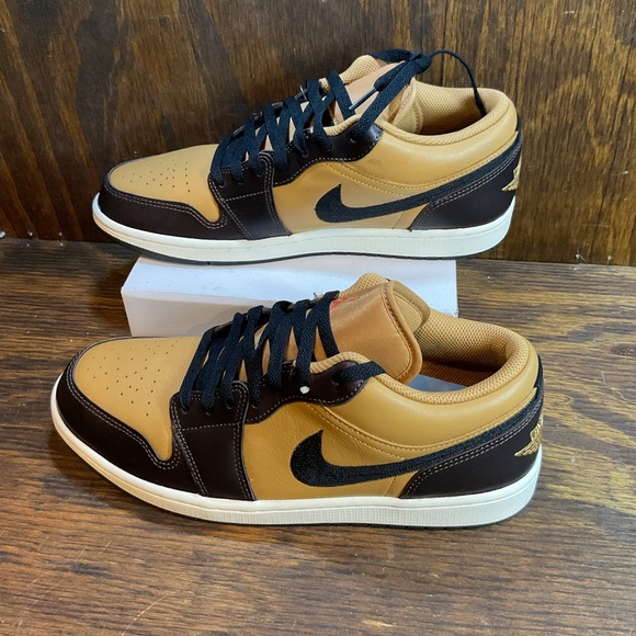 Nike Other - Air Jordan 1 Retro Low 10.5 Flax/Baroque Brown/Vintage Coral/Black